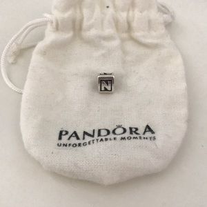 “N” pandora charm